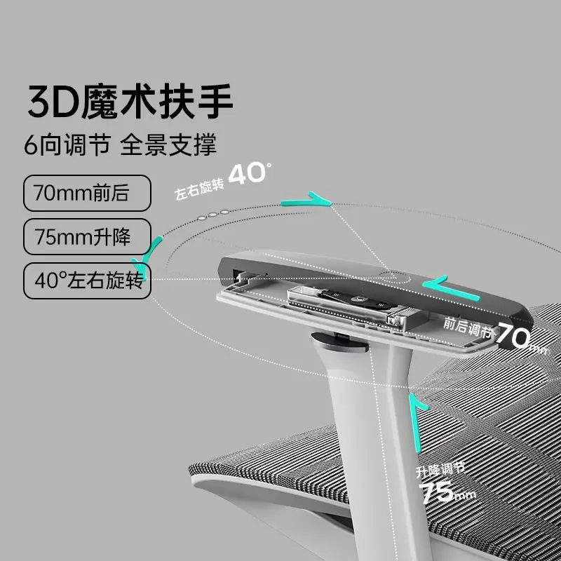 Ergonomic Chair Computer Gaming  Home Office  Reclining Comfortable