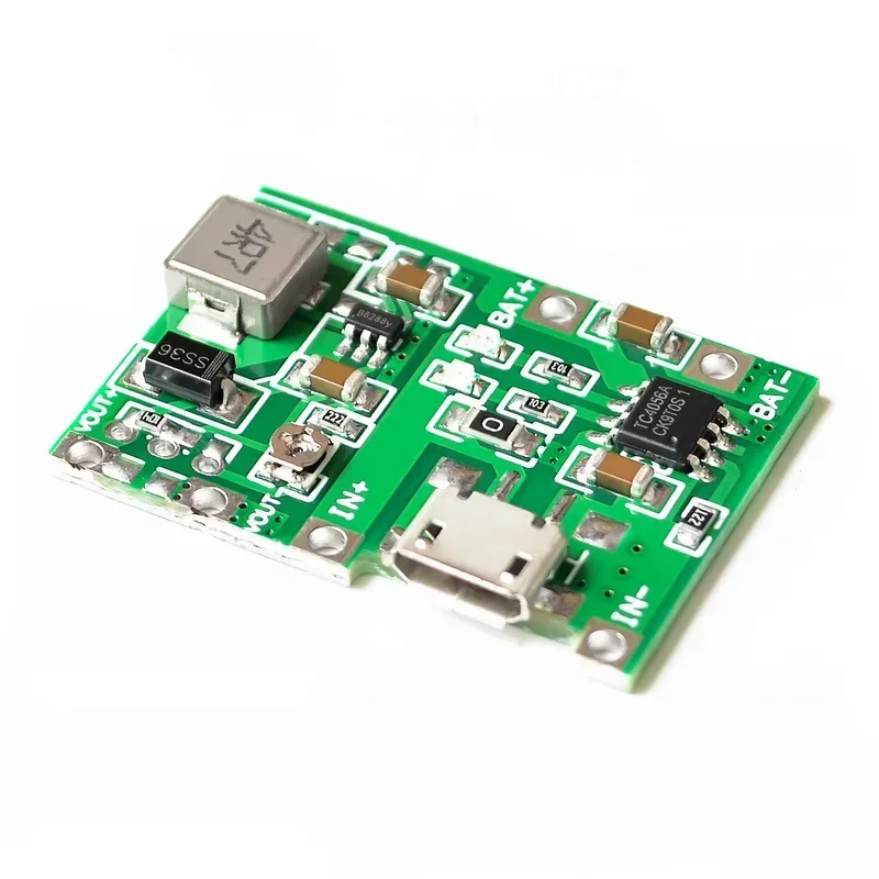 3.7V 9V 5V 2A Adjustable Step Up 18650 Lithium Battery Charging Discharge Integrated Module