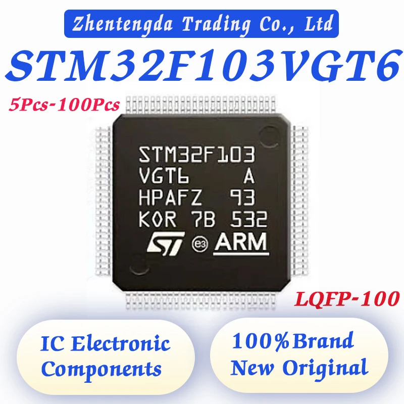 

5PCS-100PCS STM32F103VGT6 STM32F103VG STM32F103V STM32F103 STM32F STM32 STM 103VGT6 IC MCU CHIP LQFP-100