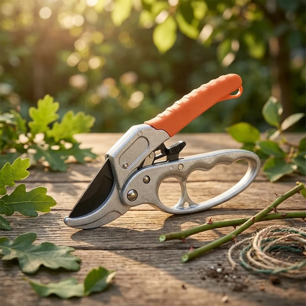 Lightweight Aluminum Garden Pruning Shears With Manganese Steel Cutter For Fruit Trees And Bonsai Trimming Tools