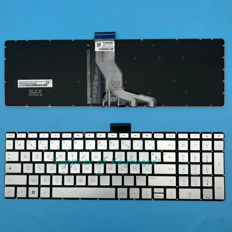 NEW Spanish/US/RU/French/Czech Keyboard For HP 15-ef 15s-eq 15-dy 15s-fq 15s-fq0000 15s-eq0000 15s-eq1xxx 15s-eq1000 Backlit