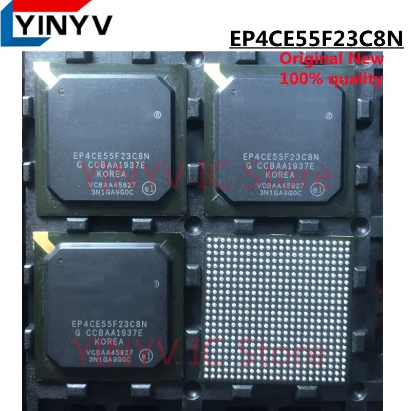 

Free shipping 2Pcs EP4CE55F23C8N EP4CE55F23C8 EP4CE55F23 FBGA484 IC FPGA Original New 100% quality