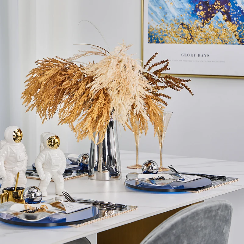 مجموعة طعام فاخرة لوحة طاولة Kinfe شوكة أدوات المائدة طاولة المطبخ أدوات المائدة النفايات على شكل خاص لوحة سيراميك ديكور المنزل