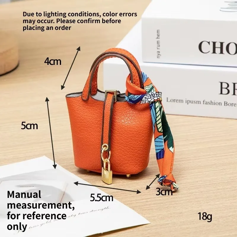 Gift Mini Food Basket Pendant Mouth Red Envelope Earphone Bag Keychain Women's Leisure Bag Accessories