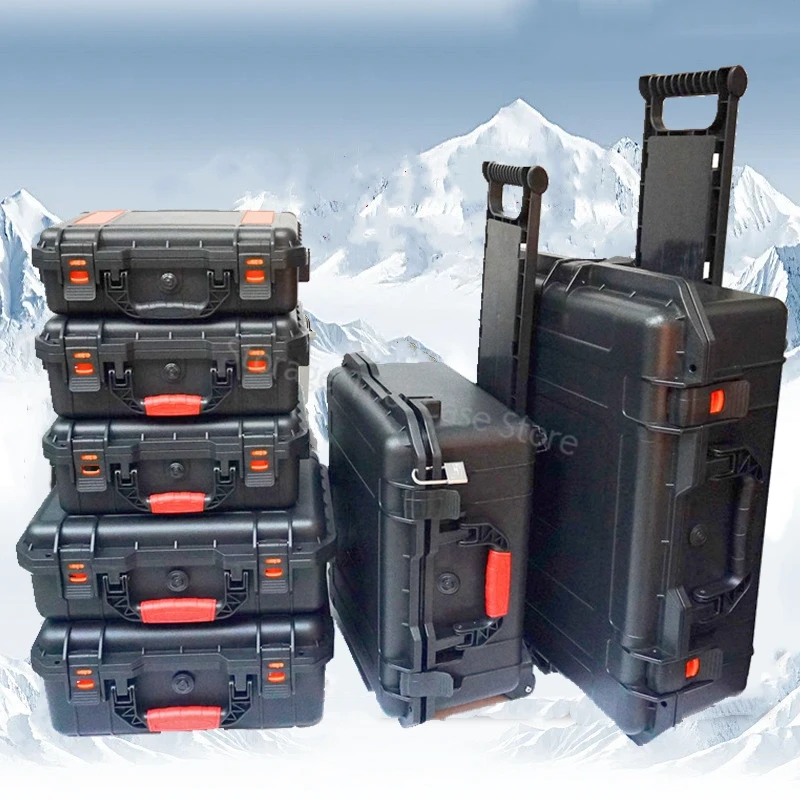 Imagem -02 - Trolley Toolbox With Wheels Large Tool Box Safety Instrument Case Storage Box Mala Portátil Equipamento de Câmera