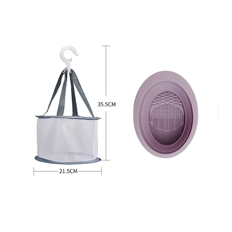 Pędzle do makijażu Blender do jajek Środek do czyszczenia puffów Miska do mycia Zestaw siatek do suszenia na powietrzu do makijażu Puder Cień do powiek Blushe Cleaner