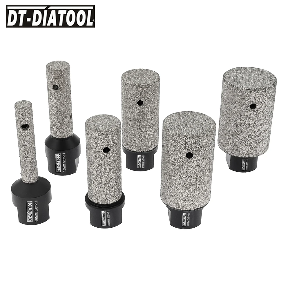 DIATOOL 1pc/2pcs Diamond Finger Milling Bits M14 Thread Grinding for Tile Ceramic Porcelain Marble Dia 10/20/25/30/35mm