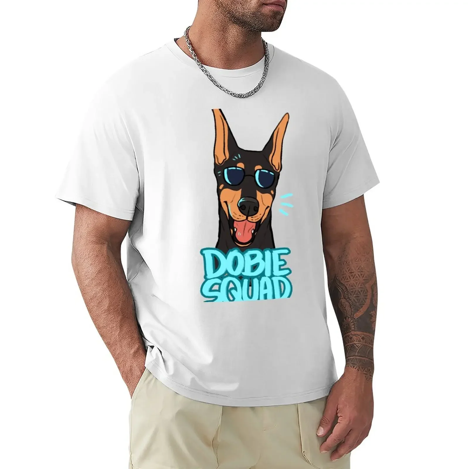 DOBIE SQUAD (black + cropped) T-Shirt shirts graphic tees sublime men workout shirt