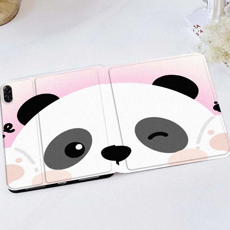 

Tablet Case Cute Panda Face Art Gift For Huawei MediaPad T5 T10s M6 M5Lite SE Honor Tab 5 6 7 V7 V8 X8a X9a Pro Soft Tablet Case