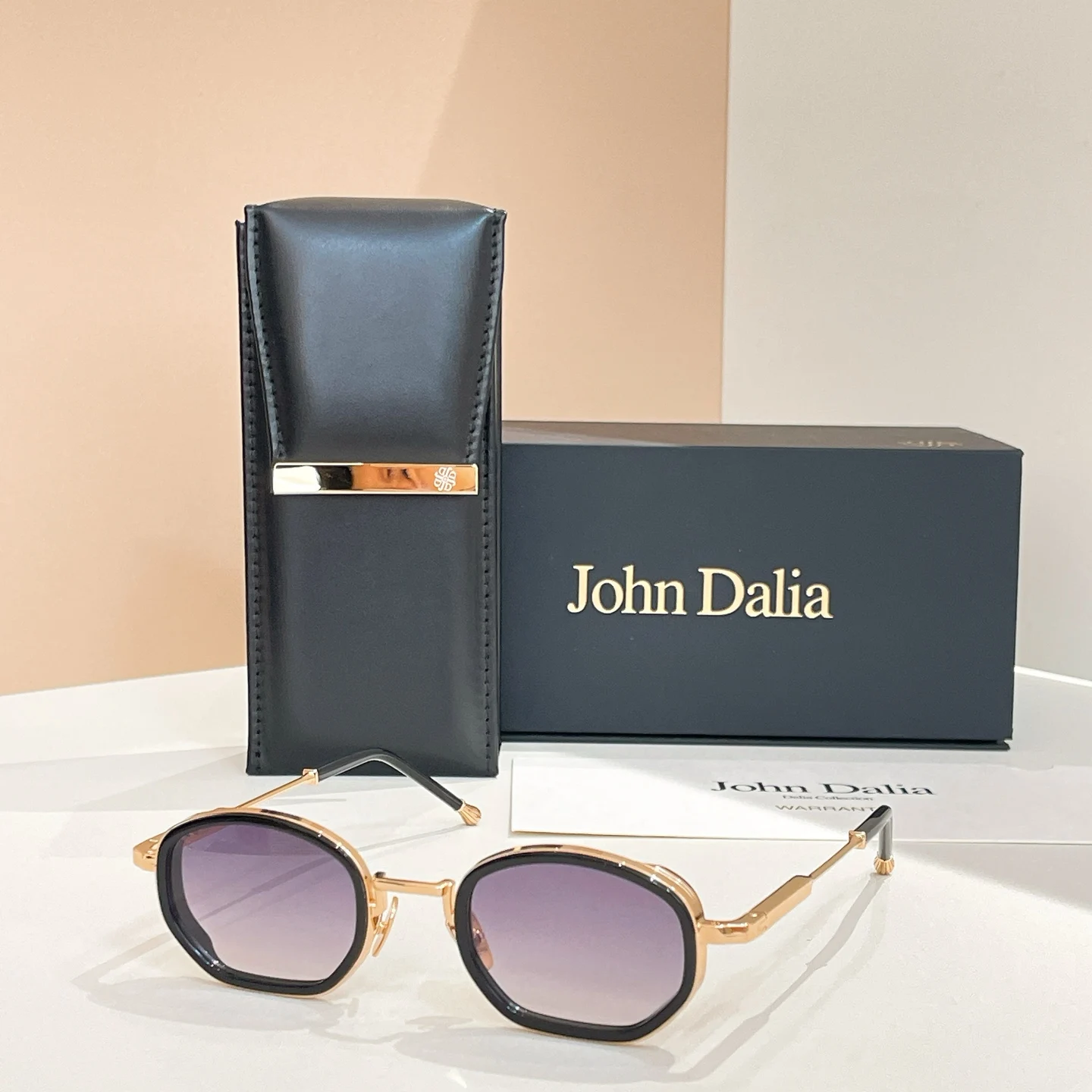 Voor JOHN DALIA JD zonnebril Uv400 heren klassiek vintage luxe ontwerp vierkant vrijetijdsbedrijf brillen van hoge kwaliteit met etui