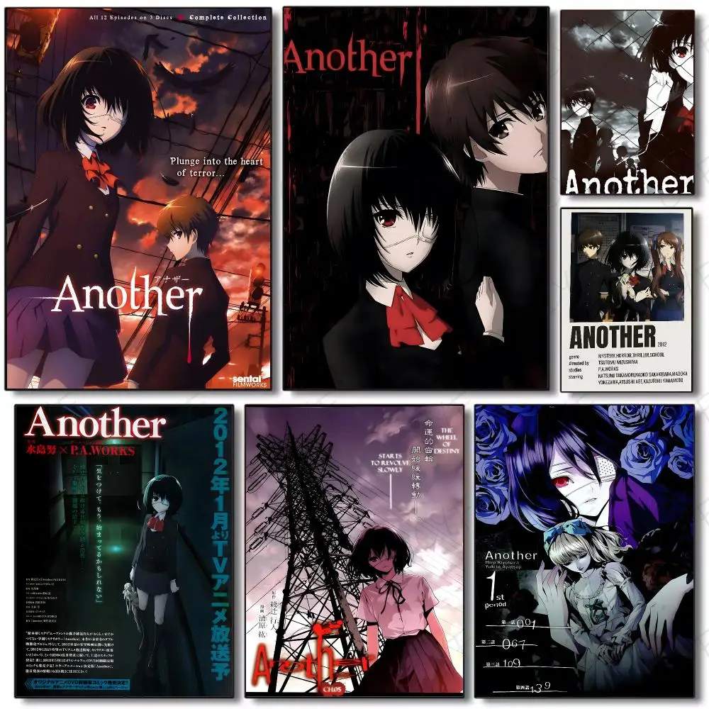 Eerie Anime A-Another Poster Painting Wall Art Mural for Living Room Home Decor and Gifts