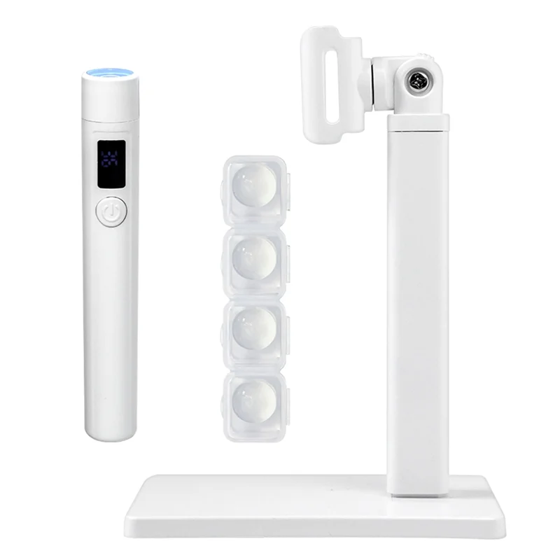 ABGE-Rechargeable Mini UV LED Nail Lamp With Display, Professional Portable Light For Nail Art