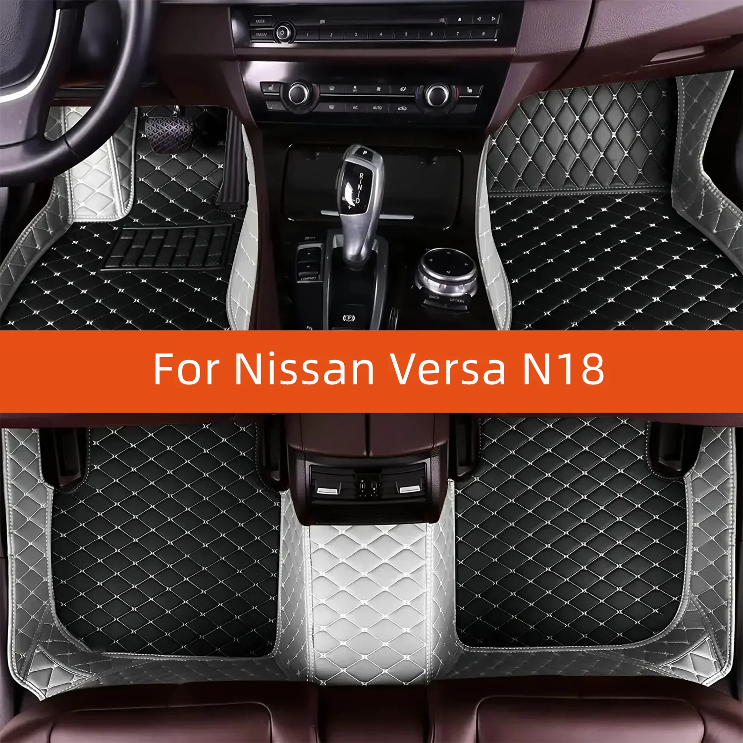 

Custom Leather Car Floor Mat For Nissan Versa N18 2020 2021 2022 2023 2024 2025 2026 2027 Car Mat Interior Accessories
