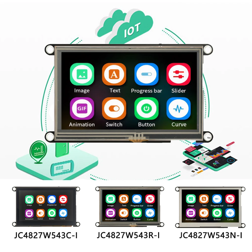 Gução ESP32-S3 8M PSRAM 4M FLASH 4,3 polegadas IPS 480*272 módulo de exibição LCD com WIFI e Bluetooth