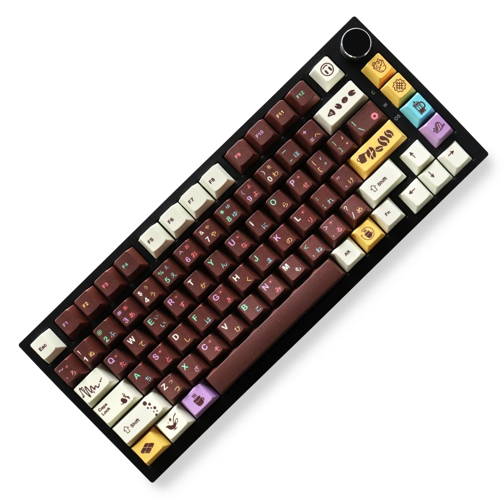 

Afternoon Tea Keycaps 129 Keys PBT Material Cherry Profile Five Side Dye-Sub for GH60/61/64/84/87/96/104/108 Mechanical Keyboard
