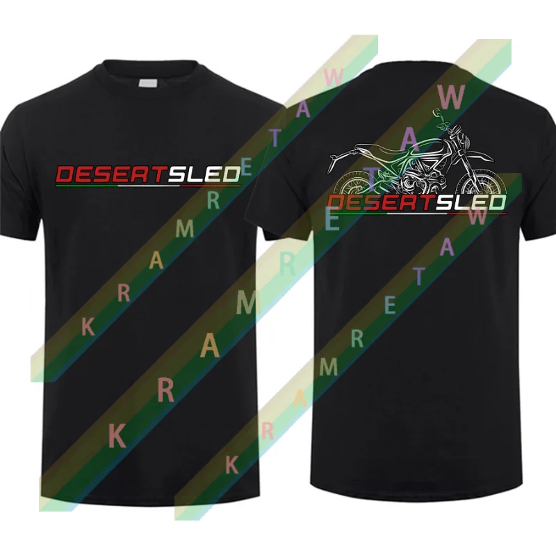

2025 summer Men T Shirt Casual fashion Ducatis Desert Sled 2015-2022 T-shirt motorcycle Graphic Summer Short Sleeves 100% Cotton