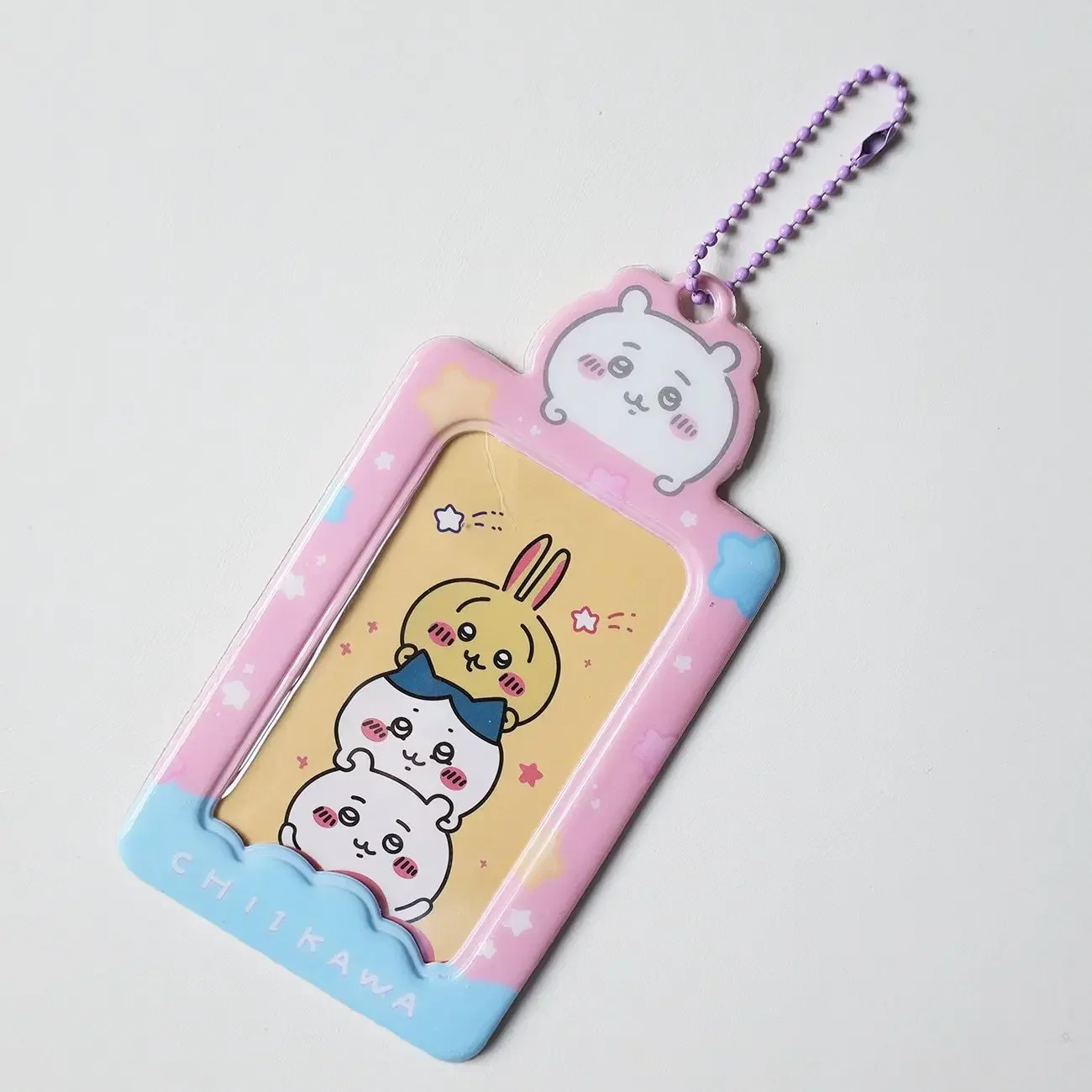 Cartoon Photocard Holder Kawaii 치이카와 Series 3 Inch Kpop Photo Card Holder Bag Pendant School Stationery Girl Gifts