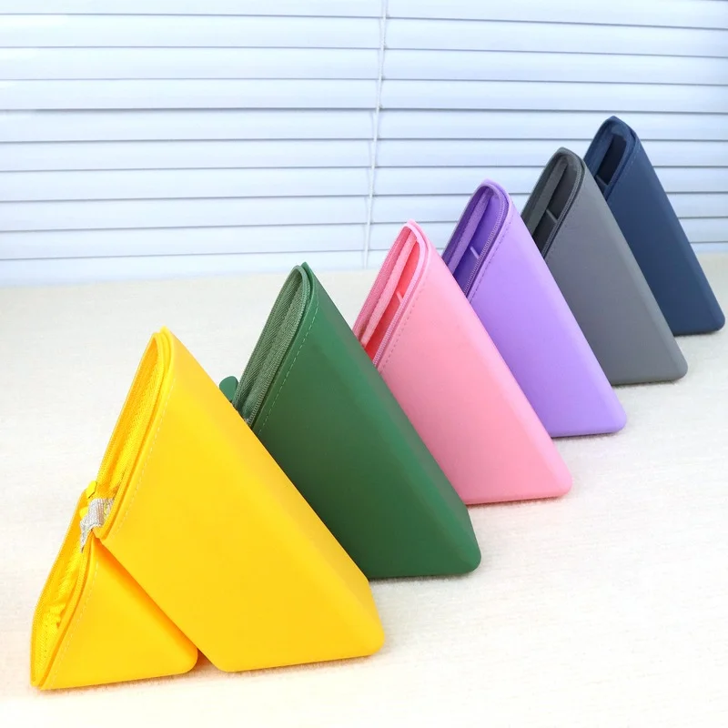 Stylish Silicone Pen Holder Tool Storage Bag Foldable Desktop Organizer Multi-Purpose Stationery Cup Perfect Gift for Student