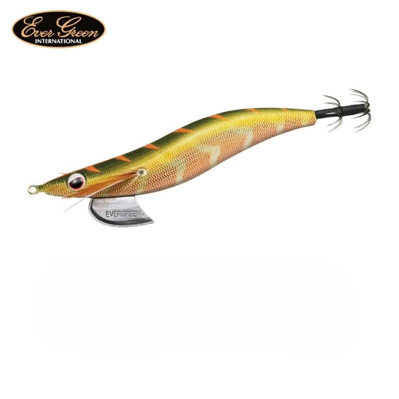 EVERGREEN EGI BANCHO 3.5XS Pangmu الروبيان الطعم الخشبي Luya الطعم القلنسوة جثم Luya إغراء #1