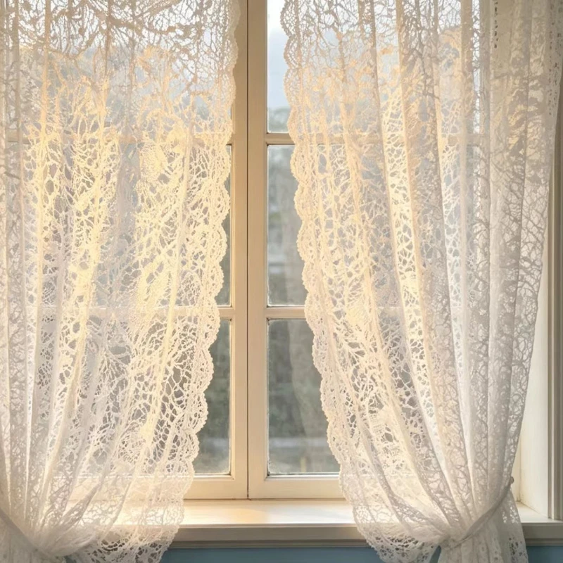 

Soft 3d Lace Fabric Crochet Net White Hollow Mesh for Studio Photo Backdrop Window Curtain Floral Arrangement Decor Material Diy