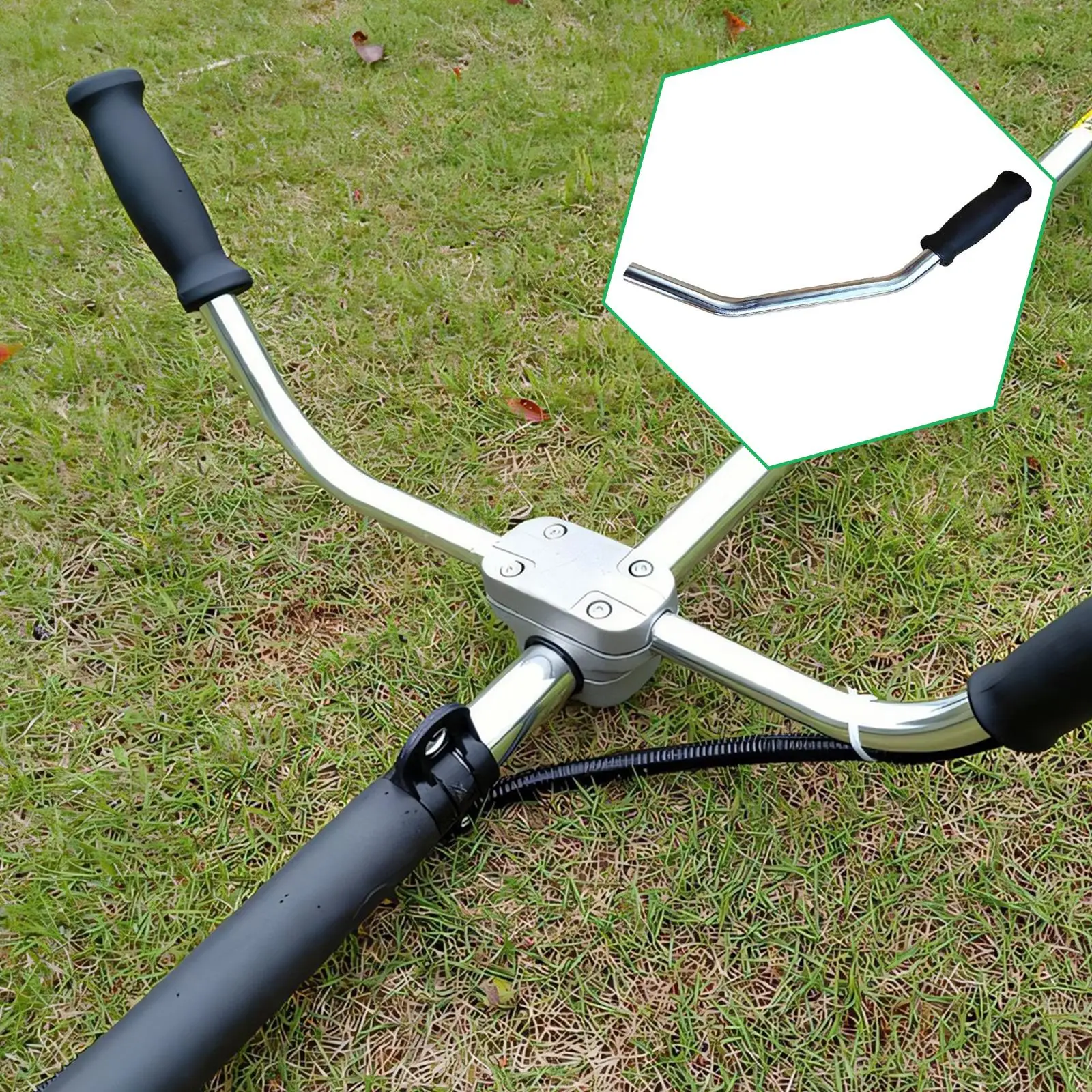 Handy Aluminium Tube Handle Attachments Replacement for Electric Grass Trimmer Garden Lawn Cutter