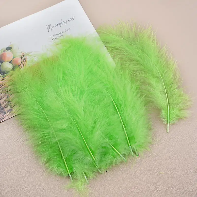 50 Pcs Fluffy Turkey Feathers 15 To 20cm Soft Horsehair For Crafts Dreamcatchers Feather Decor Wedding Party Accessories
