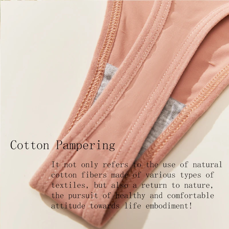 4 قطعة تنفس مريحة الجلد ودية لينة المرأة سراويل مثير المرأة ثونغ لطيف الفتيات g-سلسلة سلس الملابس الداخلية النسائية