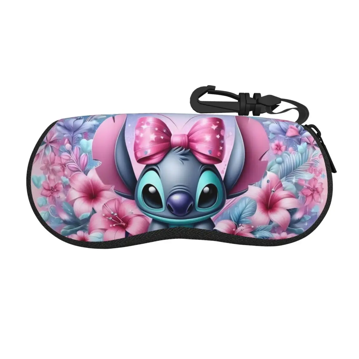 

Пользовательский чехол для очков в стиле аниме Лило и Стич, портативный чехол для очков с рисунком Kawaii, коробка для солнцезащитных очков