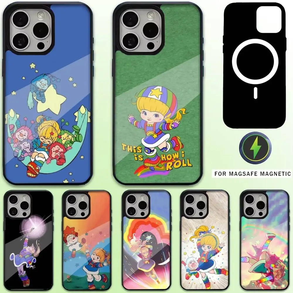 

Cute Rainbow B-BriteS Phone Case For iPhone17,16,15,14,13,12,11 Plus,Pro Max Magnetic For Magsafe Wireless Charging