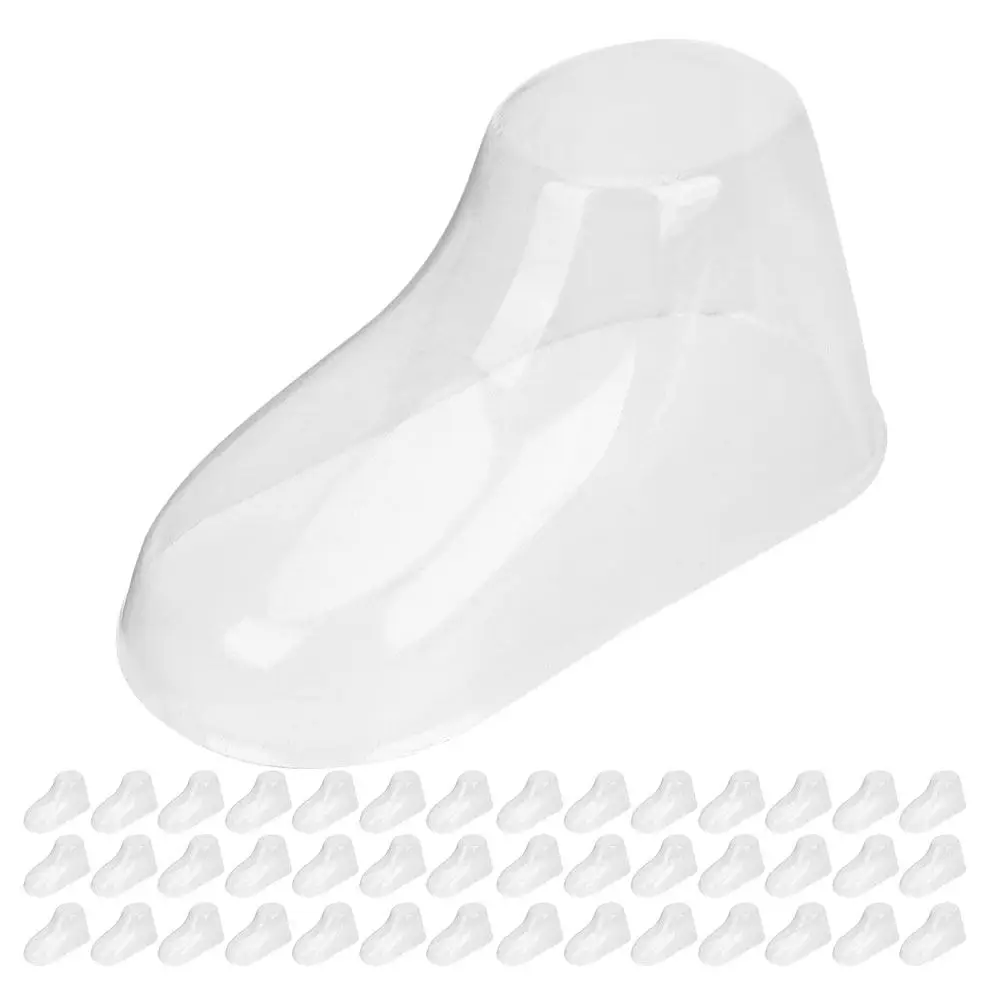 

120 шт. Прозрачные пластиковые подставки для демонстрации детской обуви, подушечек для ног, пинеток и носков, для использования в магазинах, формы