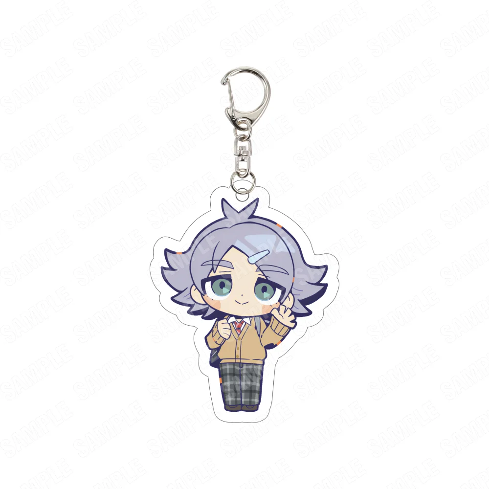Acrylic Inazuma Eleven Anime Endou 6CM Mini Keychain Gouenji Fubuki Chibi School Uniform Bag Pendant Charm Gift for  Fans