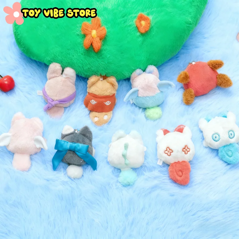 Boneka Plush Seri Bola Bulu Binatang Ajaib Kotak Misteri Gantungan Kunci Anime Lucu Hadiah Mainan Kartun Fashion Misterius