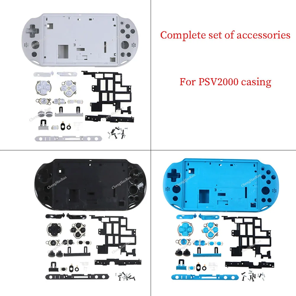 

ChengHaoRan 1Set For PSV2000 Replacement Shell Complete Set With Button Screw Accessories Gaming Console Shell PSV 2000 Shell