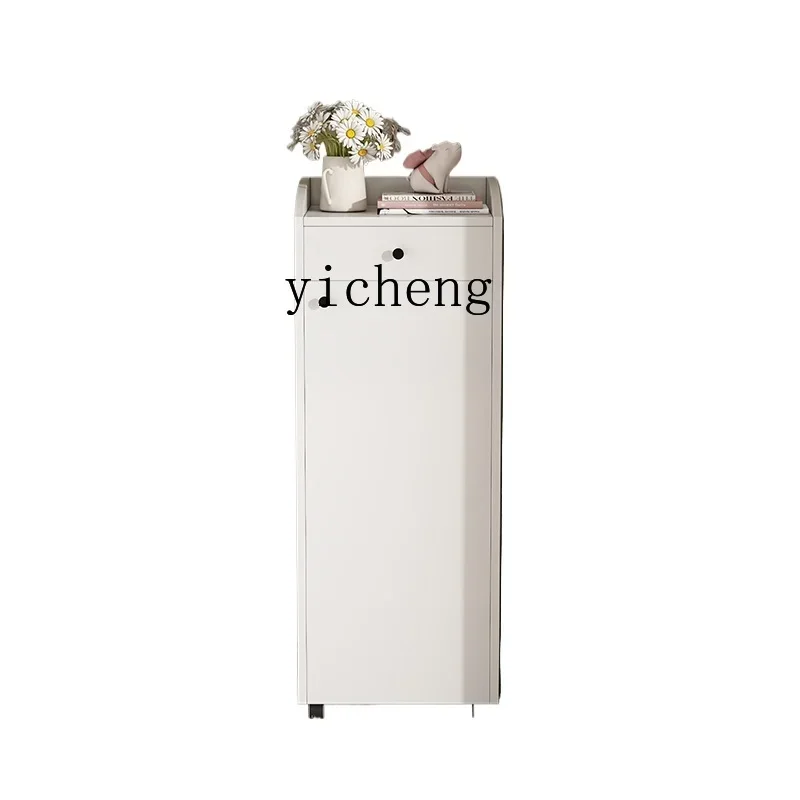 XL cream wind entrance shoe cabinet ultra-narrow outdoor small apartment bookcase small size shoe cabinet