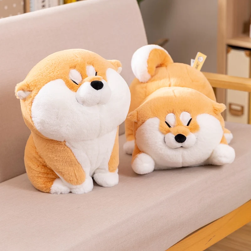 Simpatico cartone animato Akita cane peluche morbido Shiba Inu cucciolo di peluche bambole di animali accompagnare cuscino per dormire per i regali