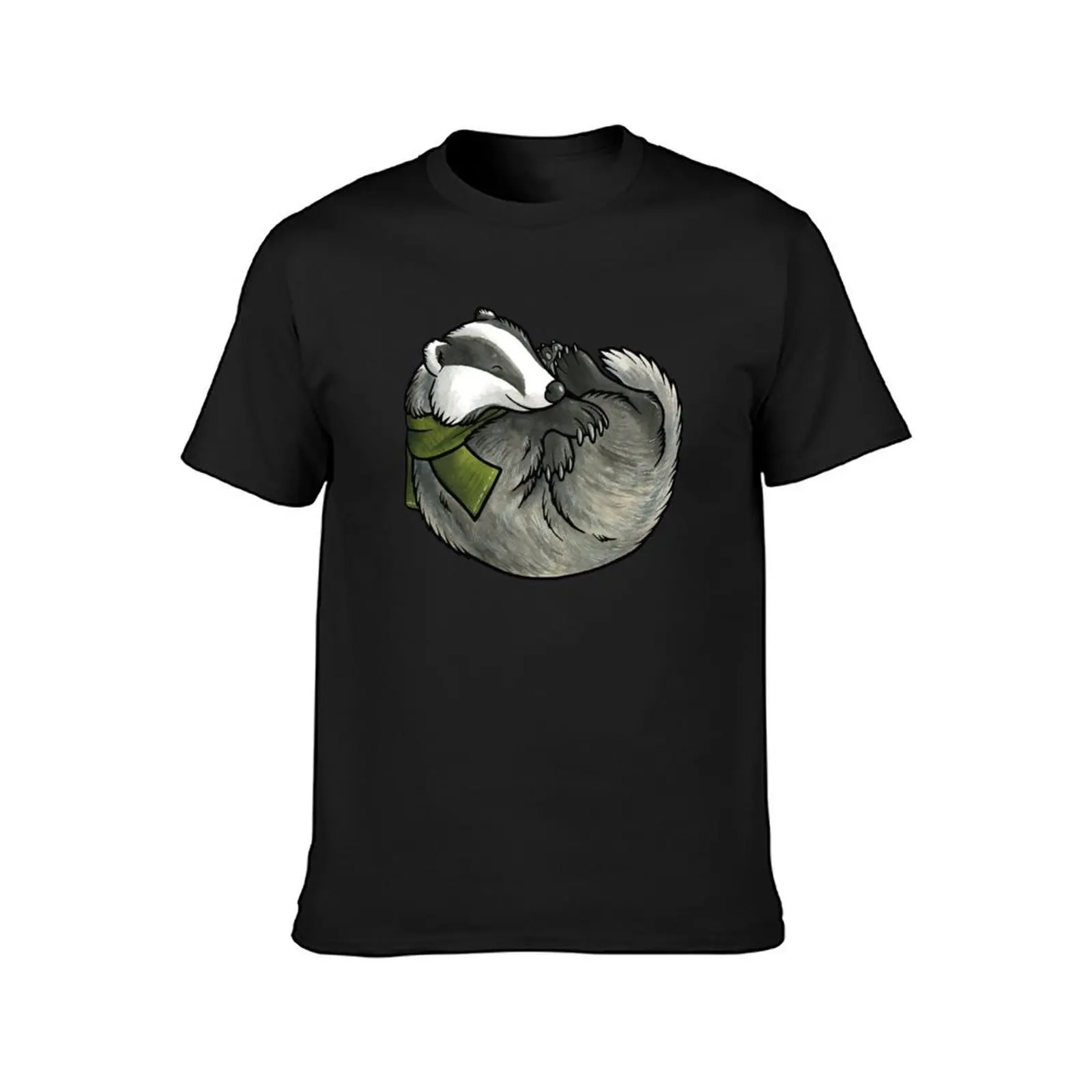 Sleeping badger T-Shirt new edition tops mens funny t shirts