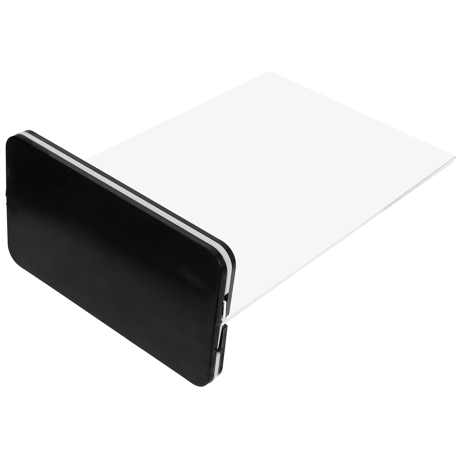 Clear Table Top Sign Holder Stand, Display Board Show Rack Prateleiras, moldura