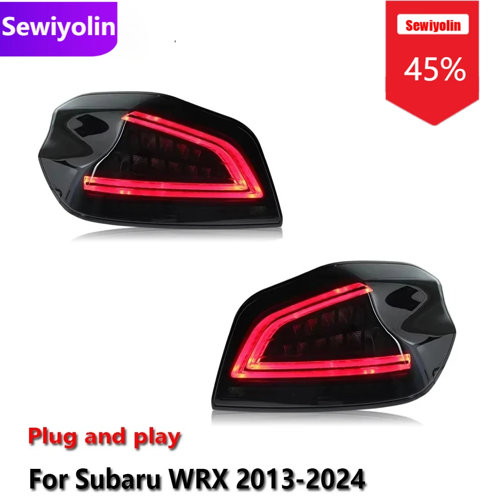

Car DRL LED Tail Light Assemblies For Subaru WRX 2013-2024 Auto Fog DRL Brake Turn Signal Lamp Plug And Play