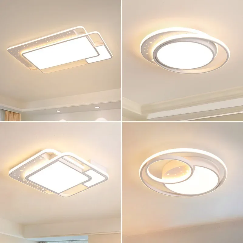 Modern LED Ceiling Light Home Desgin Living Room Kitchen Lamp Bedroom  Acrylic Llight Starry Sky  Lighting