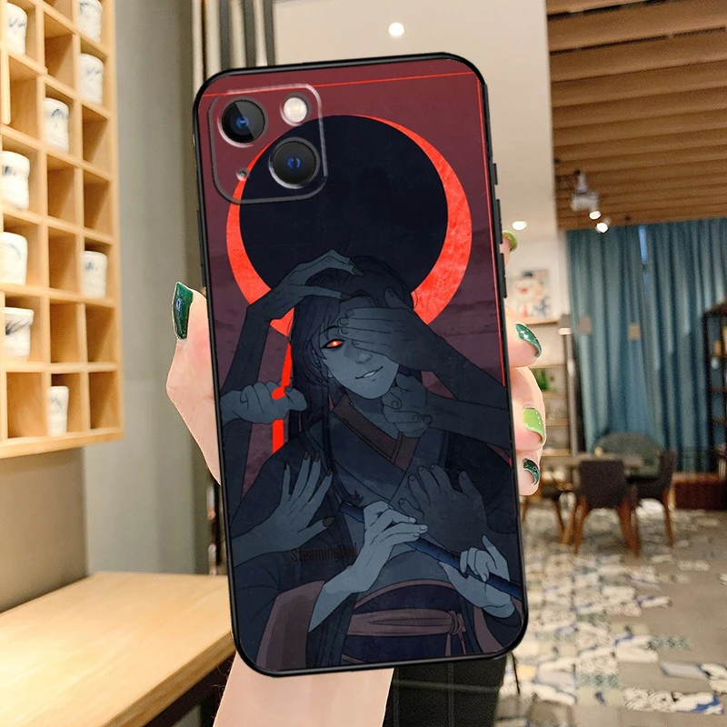 حافظة هاتف مو داو زو شي لهاتف آيفون ، 11 ، 12 ، 13 ، 14 ، 15 برو ماكس ، غطاء خلفي صغير لهاتف آيفون XR ، X ، XS Max ، 7 ، 8 Plus