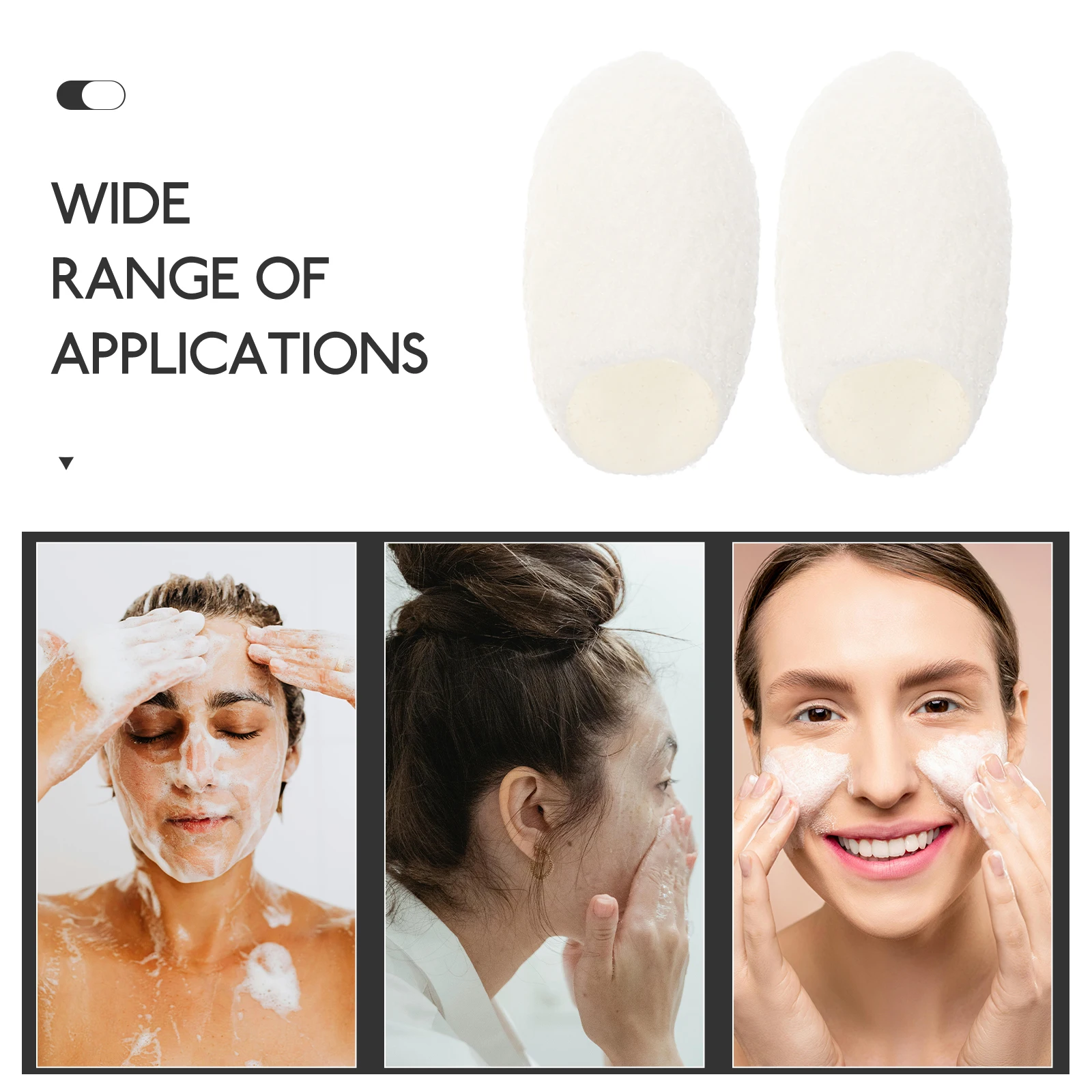 

60pcs Silk Facial Care Balls Tanning Gel Silkworm Deep Cleansing Exfoliation Supply Face