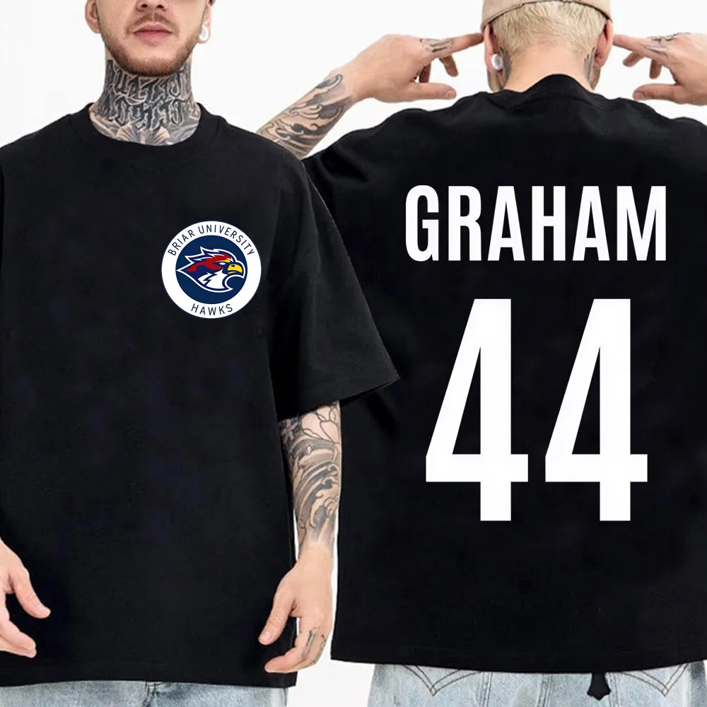 TV Off Campus Briar University Hawks 4 Hockey Jersey Short Sleeve T-Shirt Men High Quality Cotton Streetwear Casual Shirt