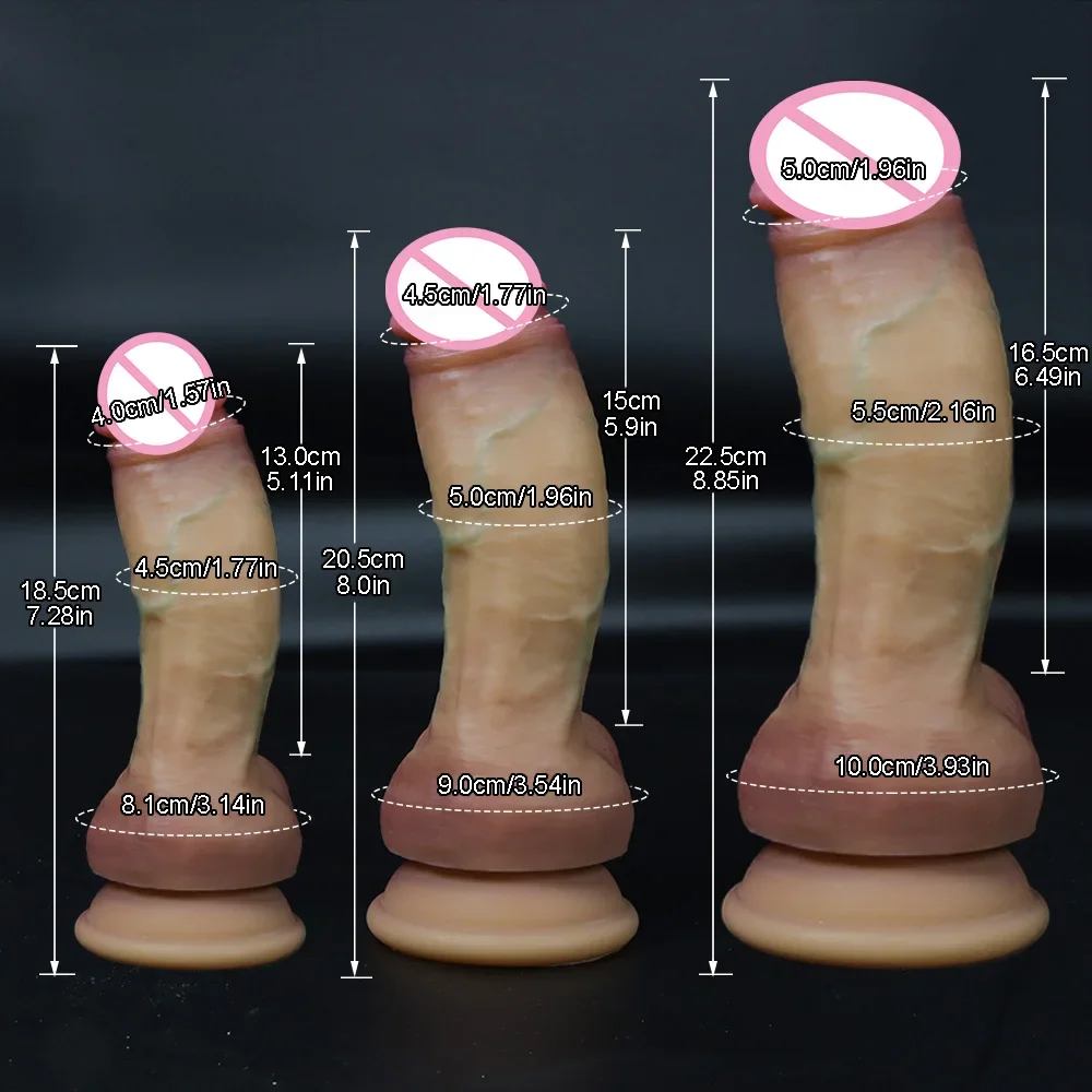 Redfanyin Realistische Penis Enorme Dildo Vrouw Masturbator Zachte dubbellaags Siliconen Zuignap Dildo Vrouwen Grote Lul Consolador