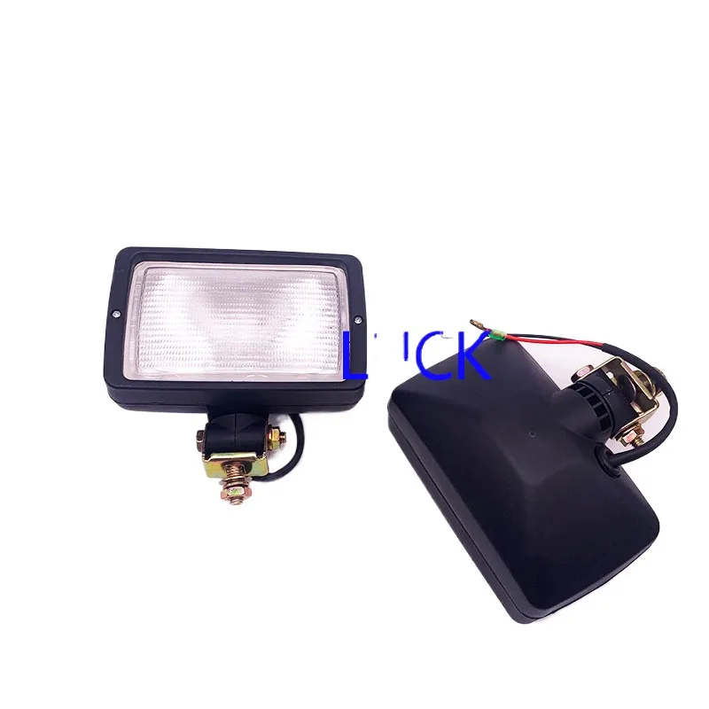 For Sany Hyundai 55 Xcmg Doosan 60 Work Light 24v Hook Machine 12v Headlight H3 Top Light Big Arm Light Excavator Accessories