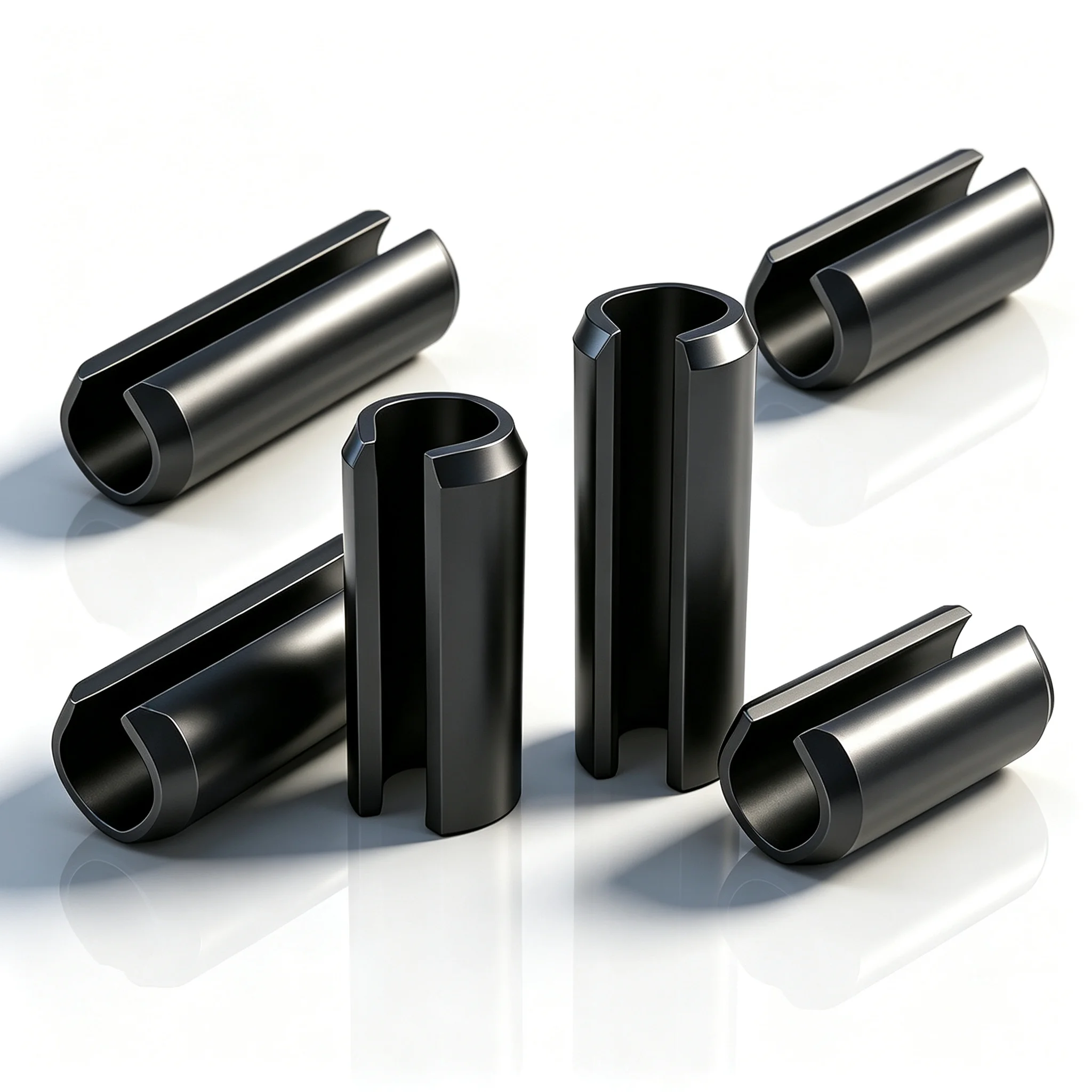 M1.5-M10 65Mn Manganese Steel Spring Pin Coiled Slotted Elastic Roll Dowel Split Tension Pin Hardware