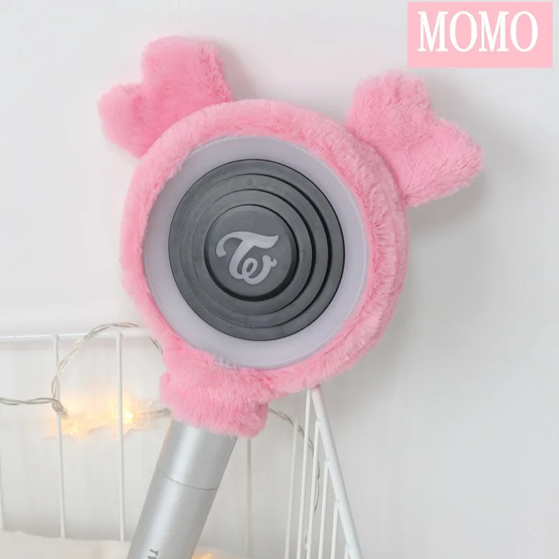 Idol Lightstick Cover Plush decoración protectora TWICE 4TH WORLD TOUR III CANDY BONG Light Stick Lamp Cover, regalo Kawaii