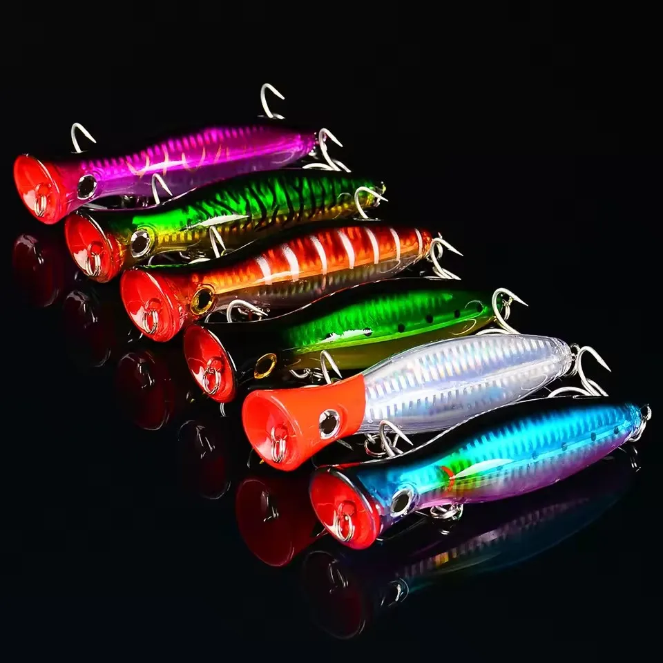 Big Popper Wobbler Fishing Lure Floating Bait 43g Topwater Lure Whopper Saltwater Lures Isca Artificial Pike Tackle