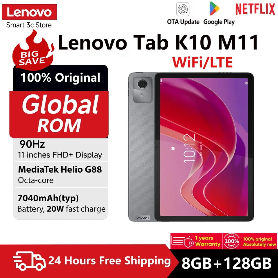 Lenovo　Tab　K11　TB330FU　64GB　SIMフリー　白ロム Tab K11 LTE | Lenovo US