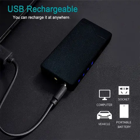 1pc Windproof Electric Arc Lighter with The Text BEST DAD EVER, Retro Style, USB Rechargeable, Dual Arc, Flameless Lighter, Metal Casing, Battery Display, Long-Lasting, a Gift for Dad, Portable, Father'S Day Gift, Valentine'S Day Gift