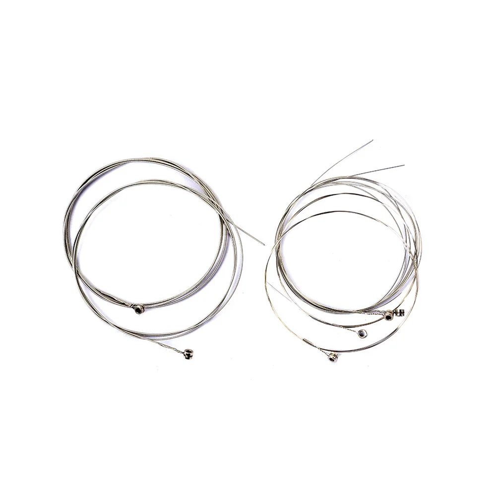 

6 Electric Guitar Strings Silver Sound Clear Bright Tone Amplifier Strings Individually Wrapped Perfect for Guitar